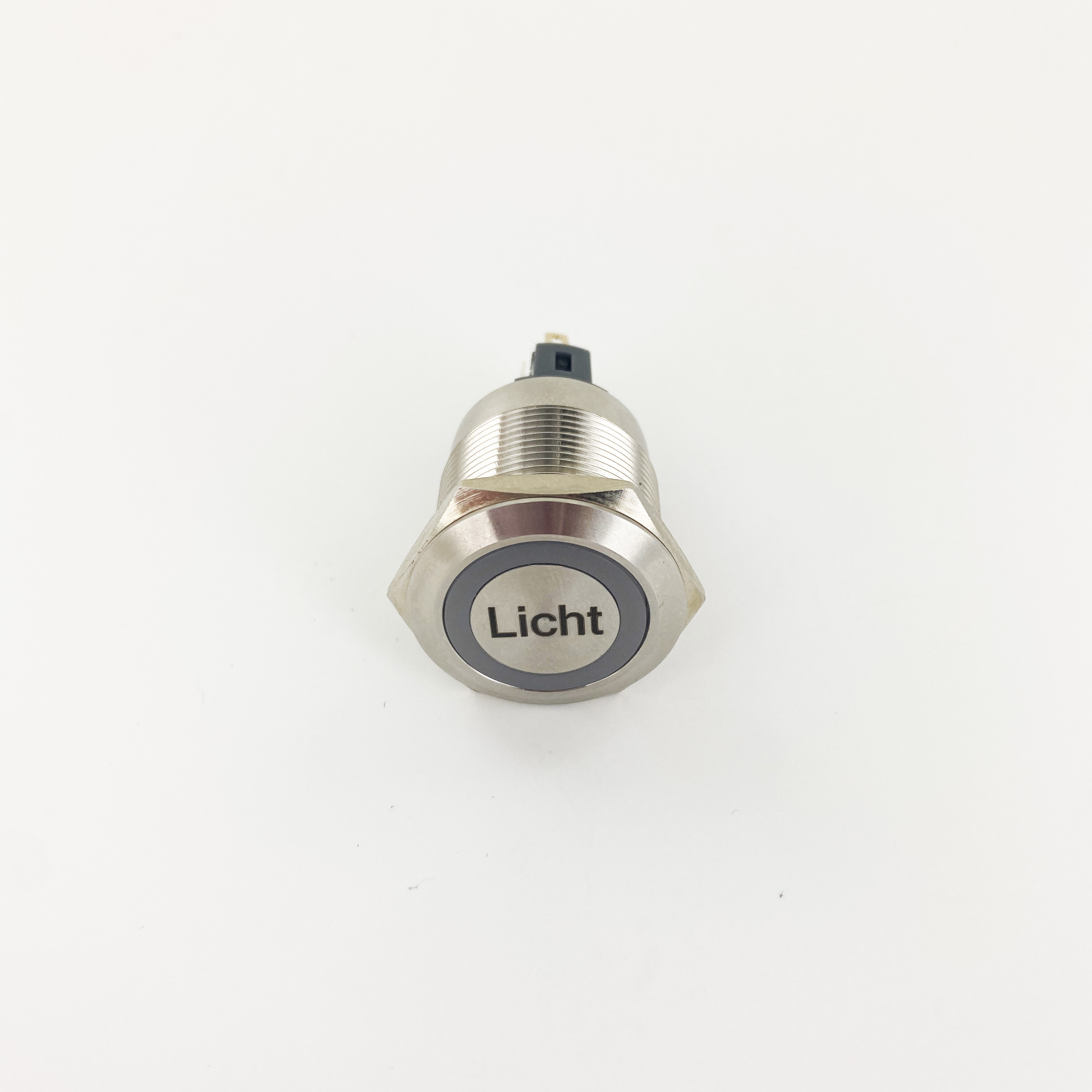 LED Startknopf 22 mm Ring LED Lasergravur "Licht"